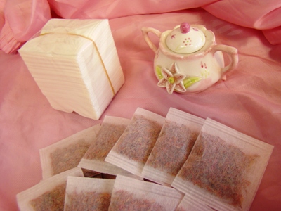 รูปภาพที่2 ของสินค้า : ซองชาเยื่อกระดาษ Empty Tea Bag ขนาด 5x6 cm.